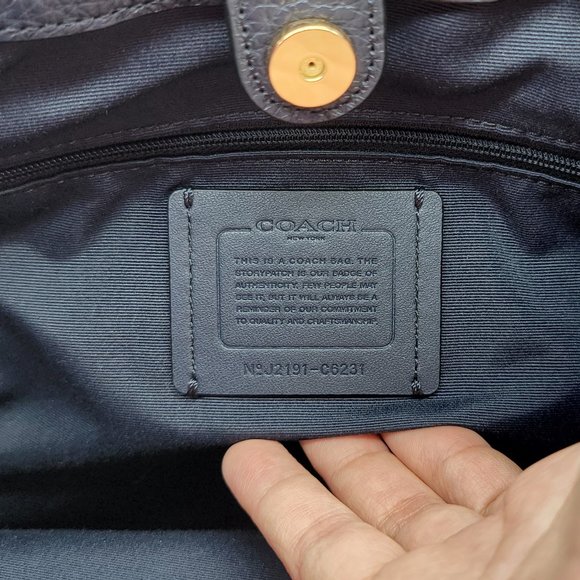 Coach Kristy Shoulder Bag C6231 Midnight Blue - Picture 8 of 8